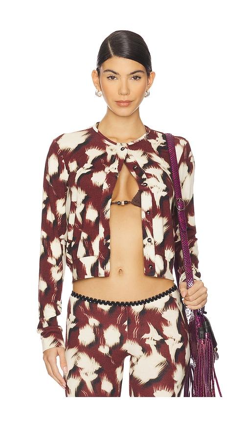 siedres poli cardigan in multi.