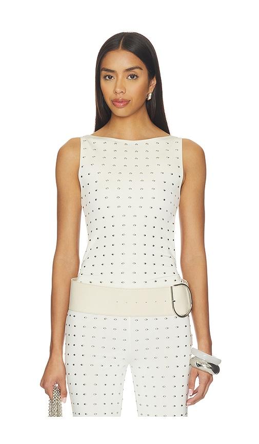 siedres zelna top in white.