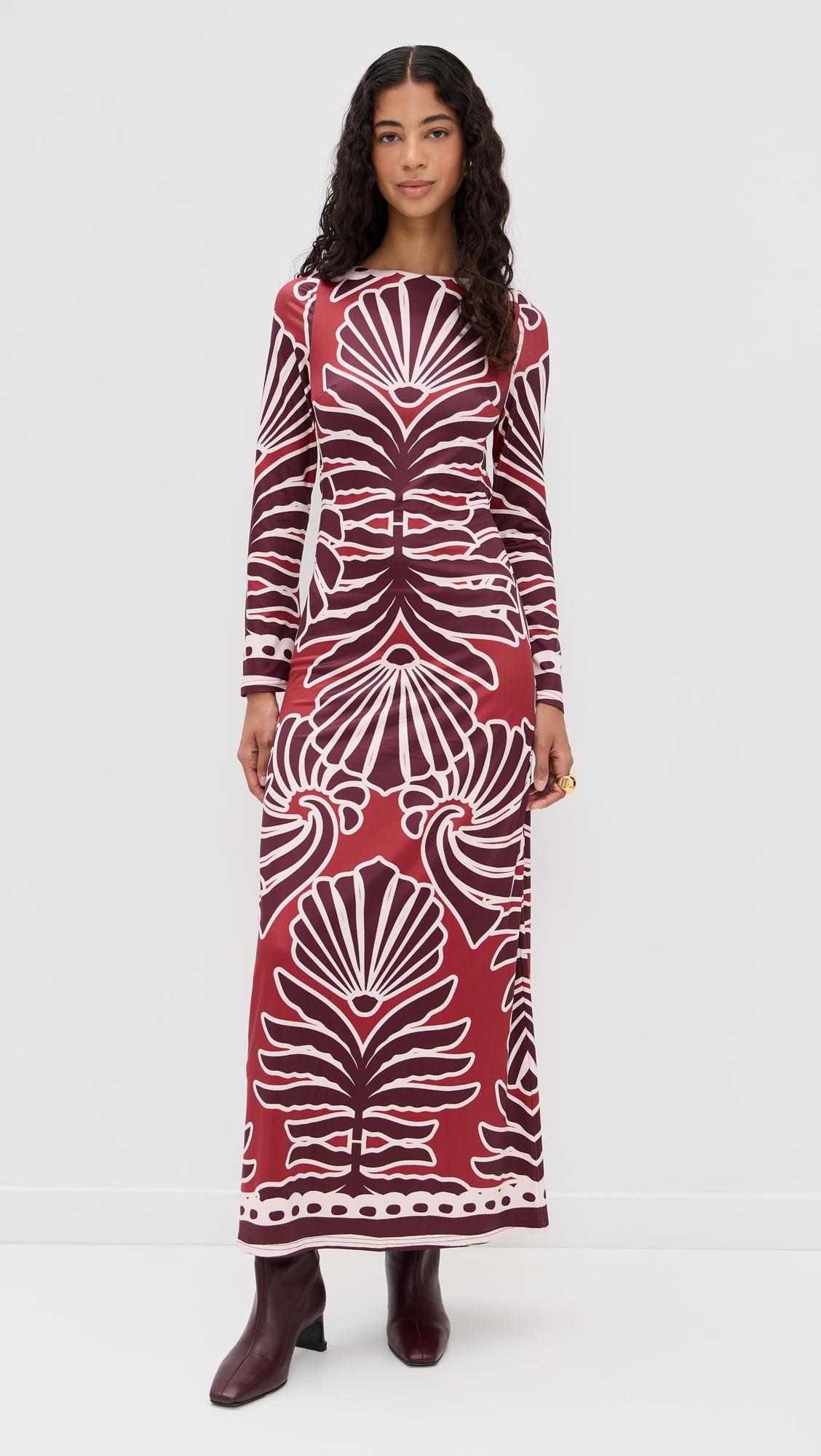 sienna sleeved maxi dress