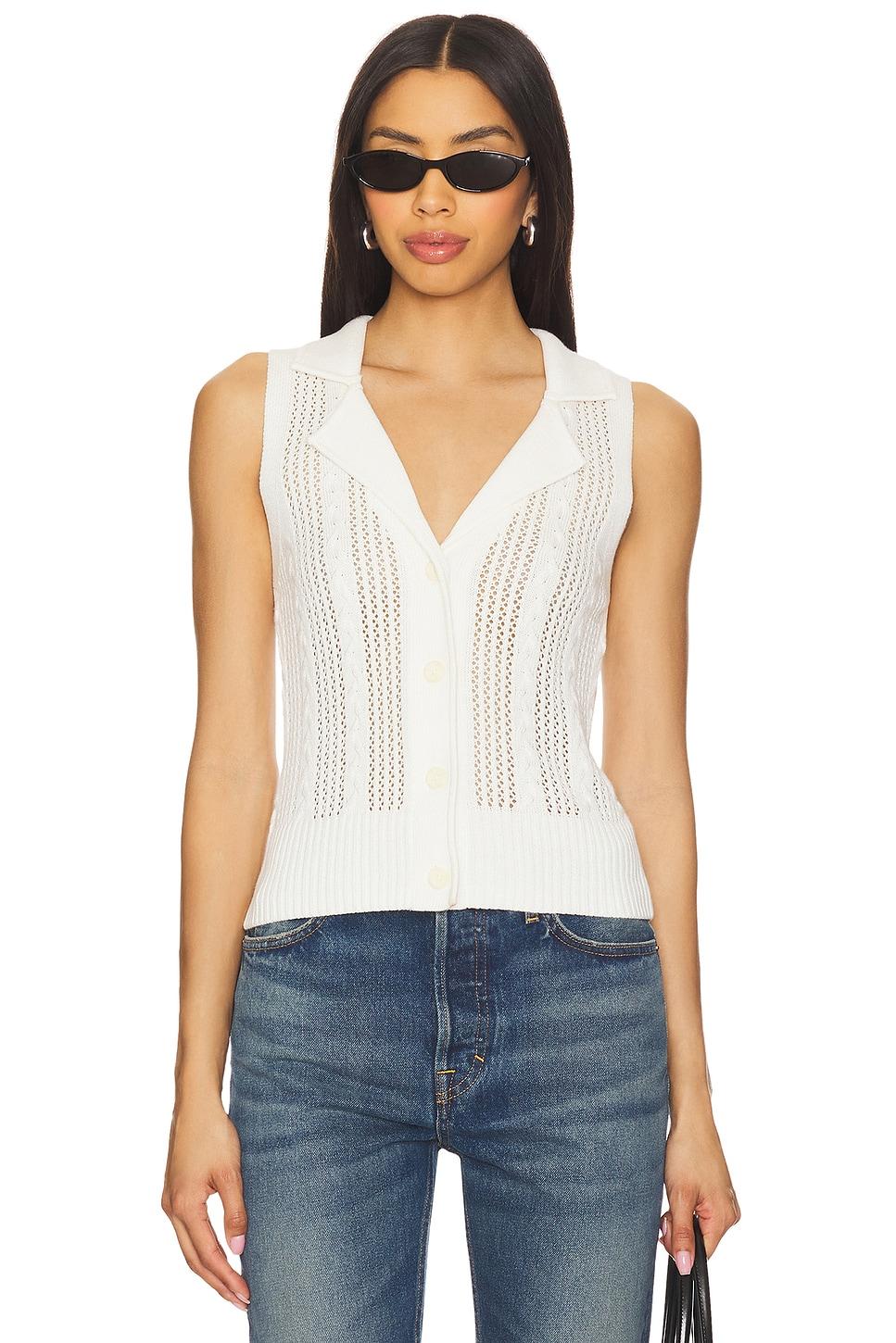 sienna sleeveless cable vest