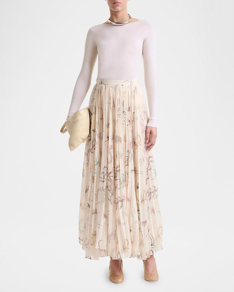 sif pleated maxi skirt