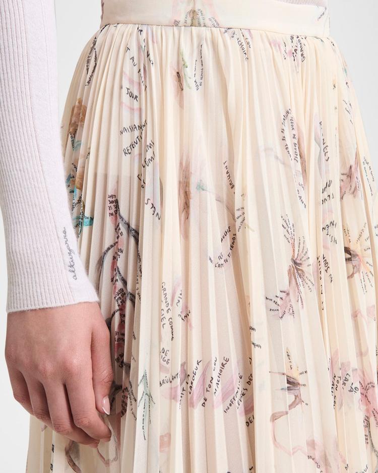 sif pleated maxi skirt