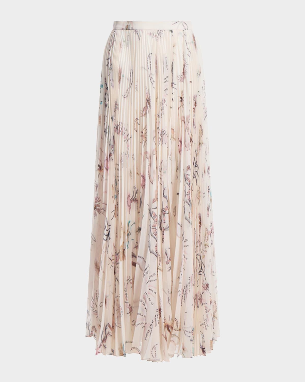 sif pleated maxi skirt