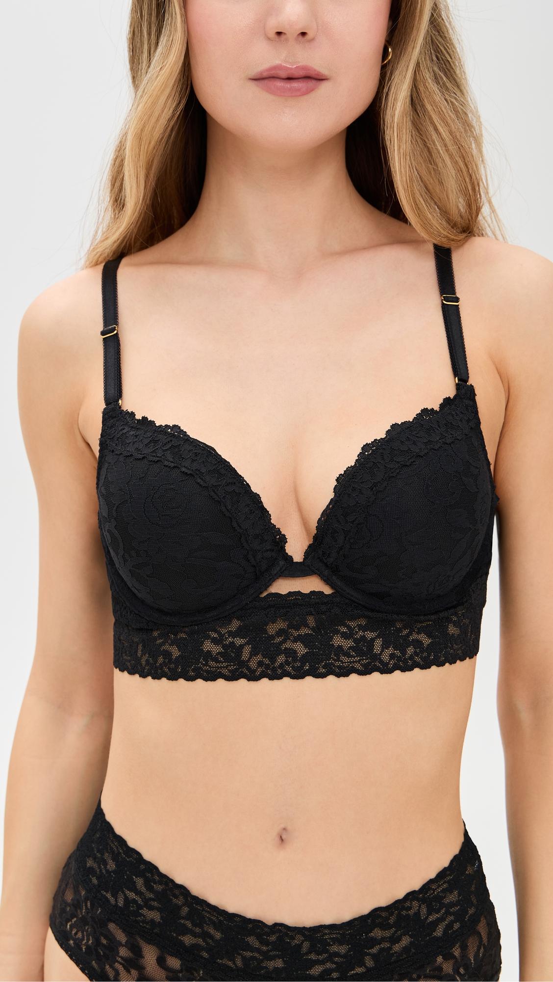sig lace plunge push up bra