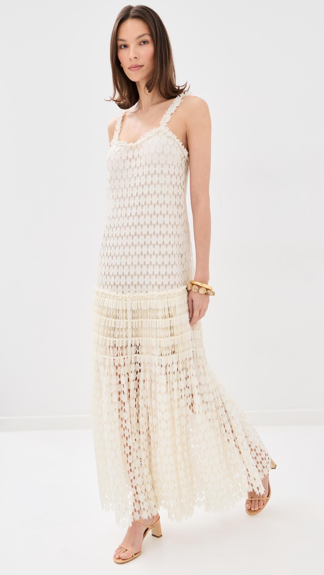 sigrid lace sleeveless gown