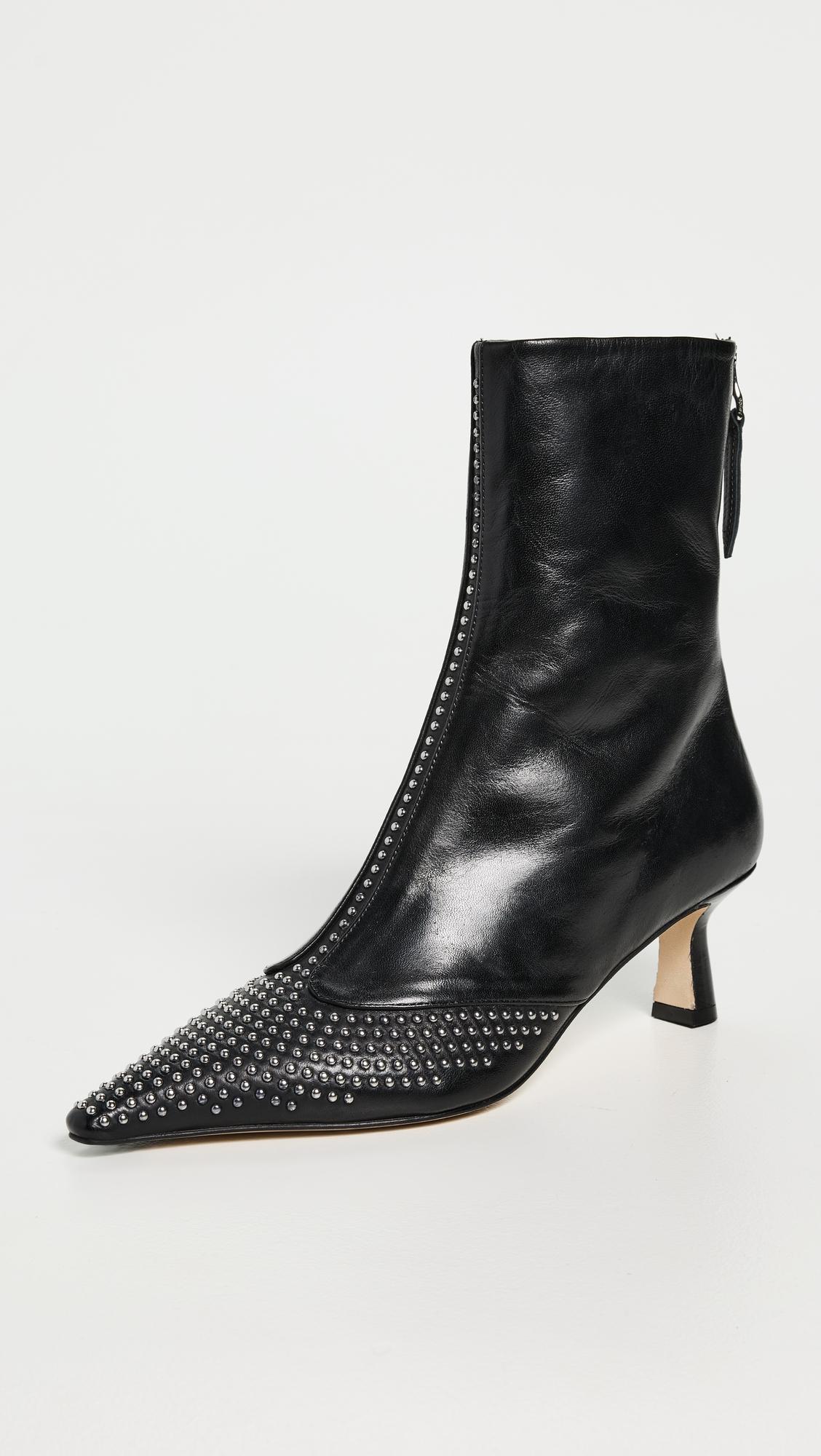 sila mini studs nappa leather booties