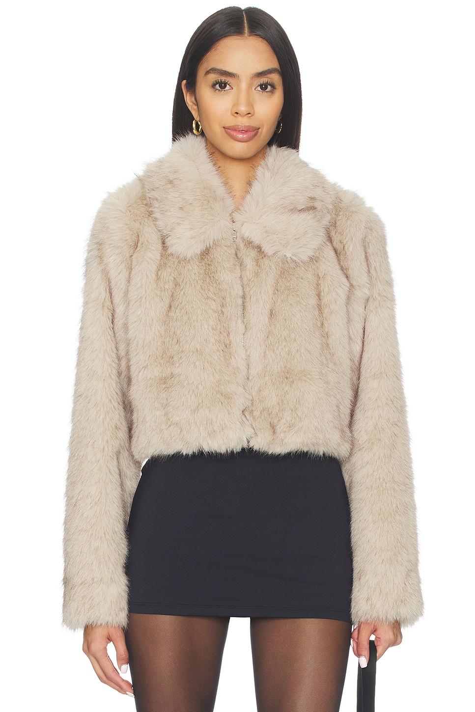 silas faux fur coat