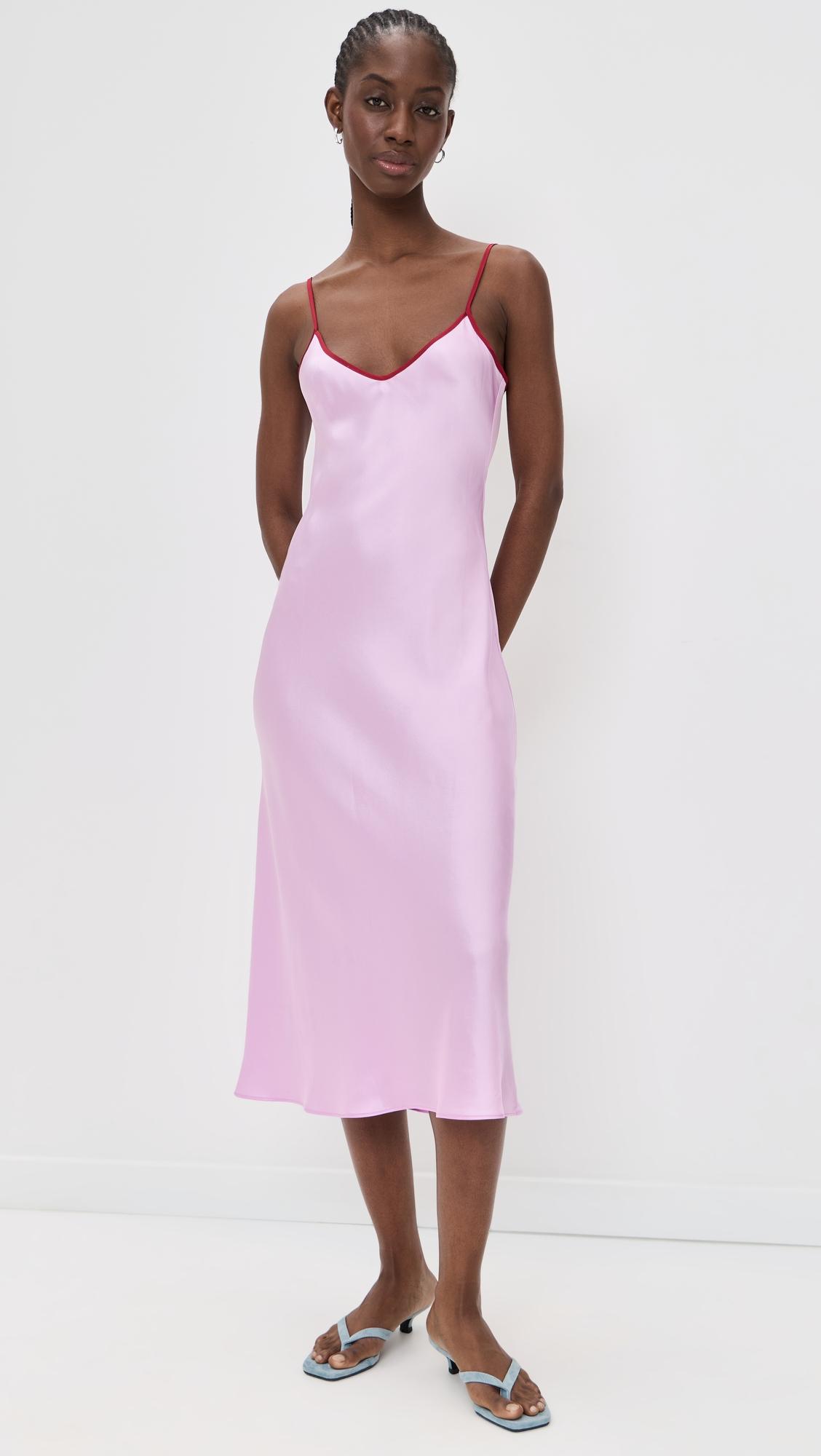 silk bias slip dress
