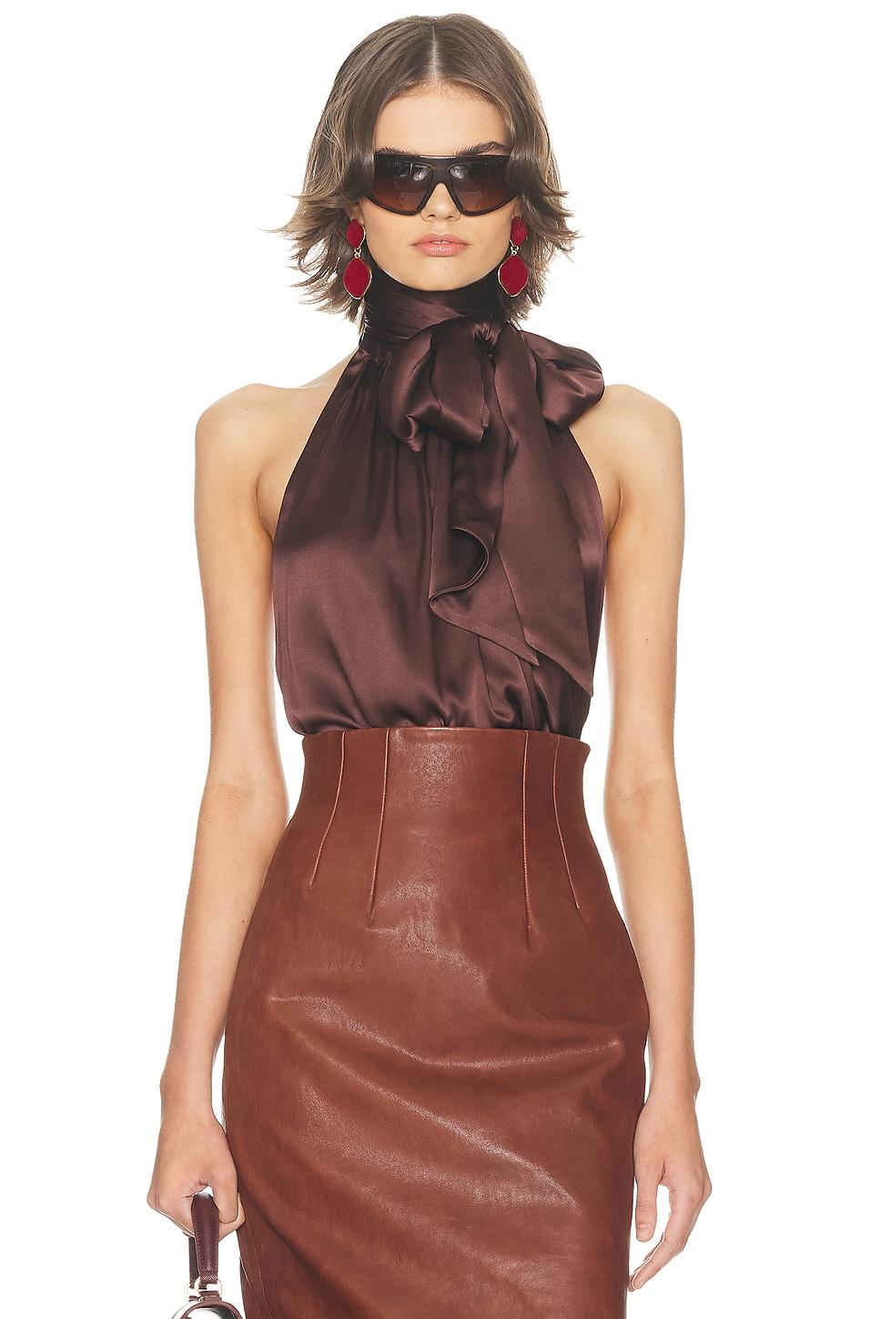 silk charmeuse halter top