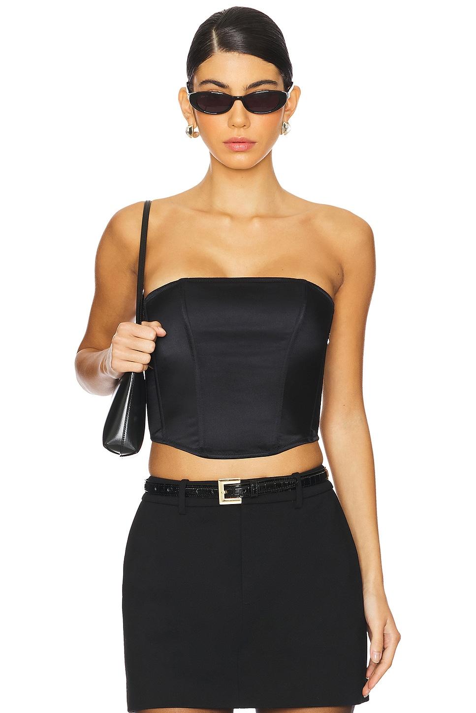 silk corset top