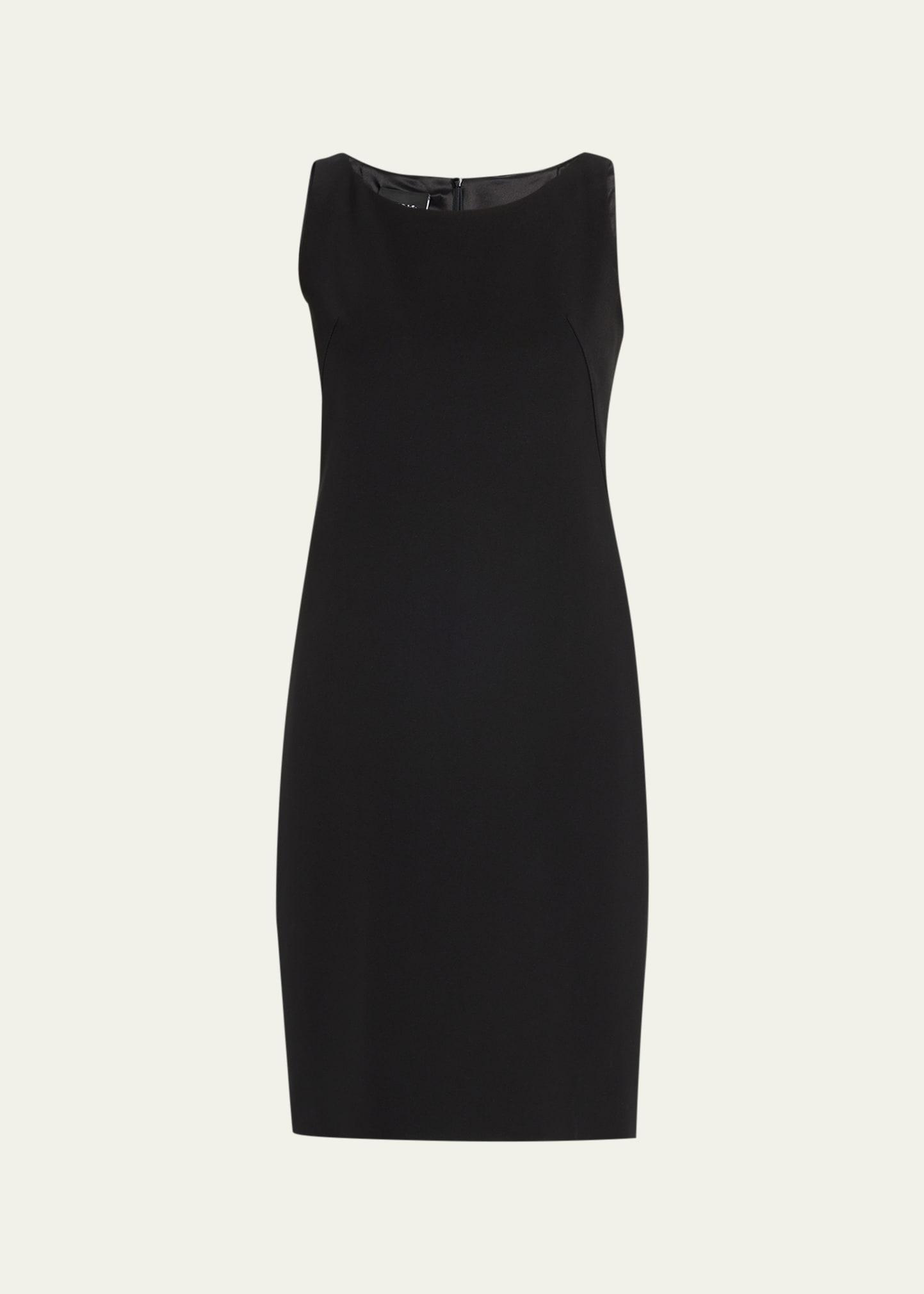 silk crepe shift dress