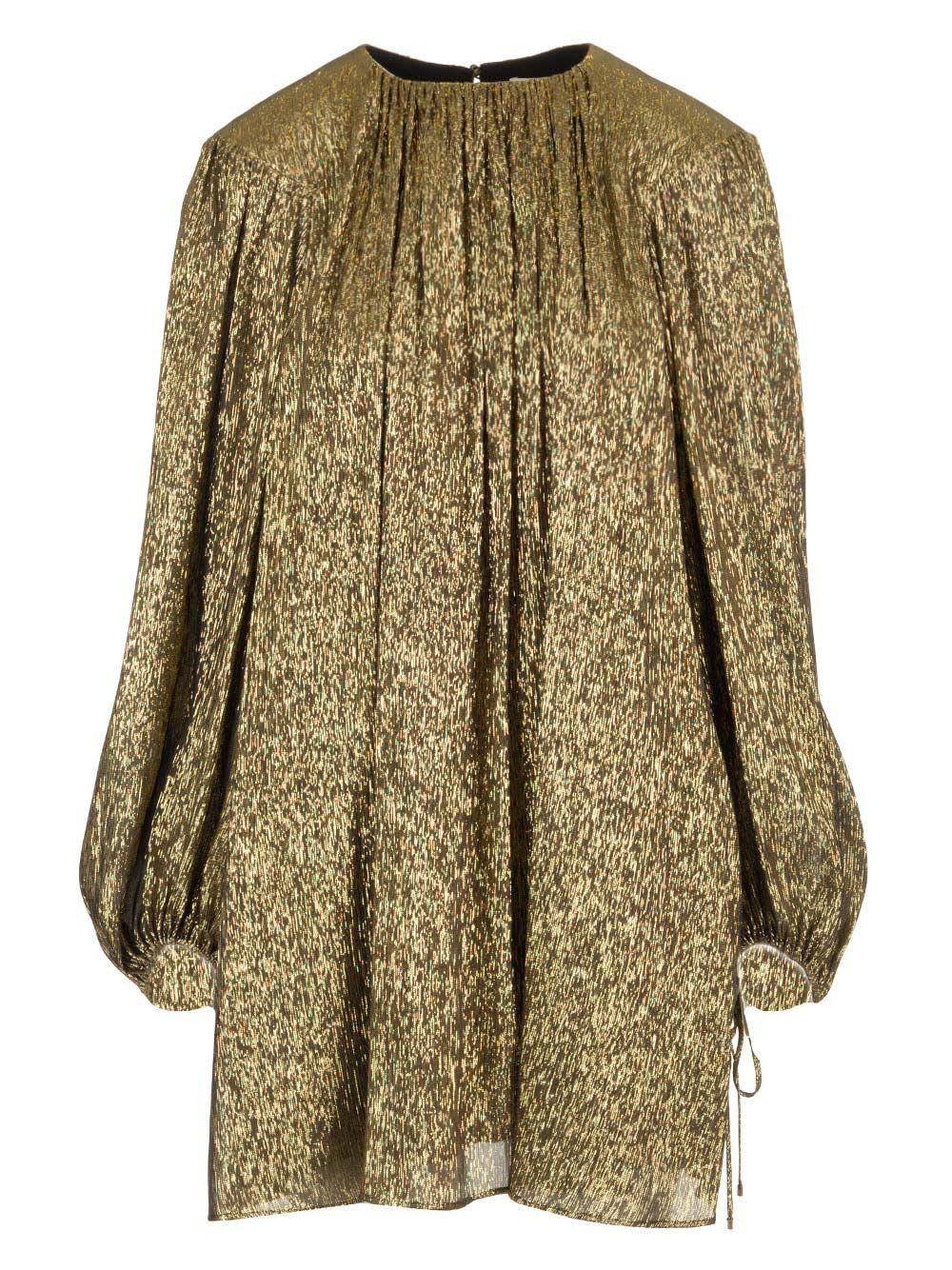 silk crepon mini dress