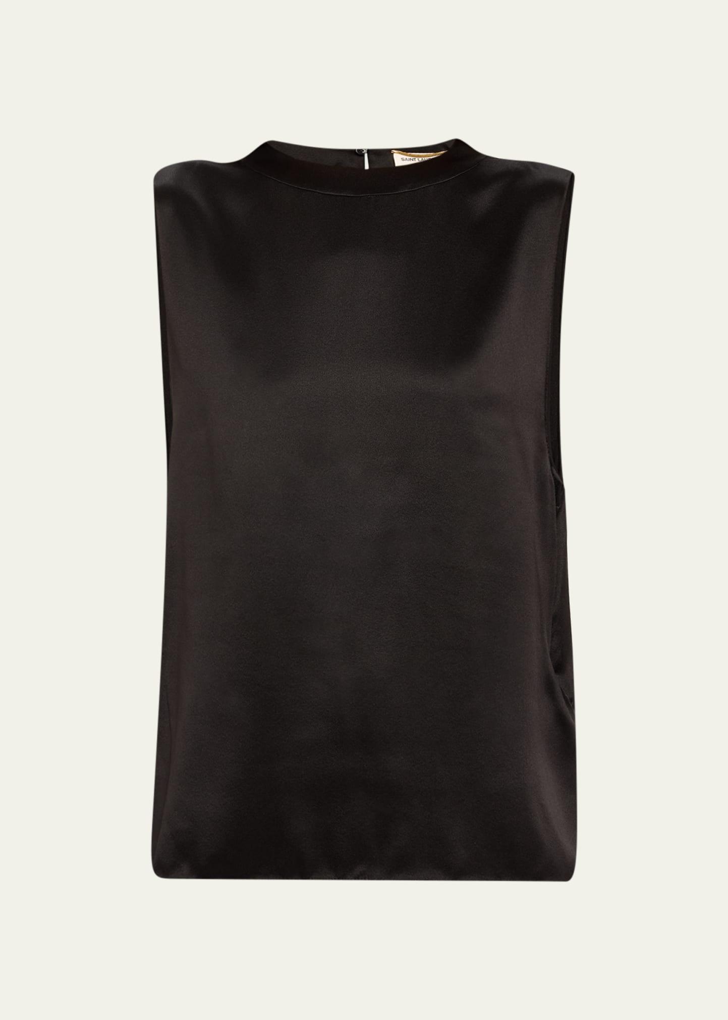 silk crew top