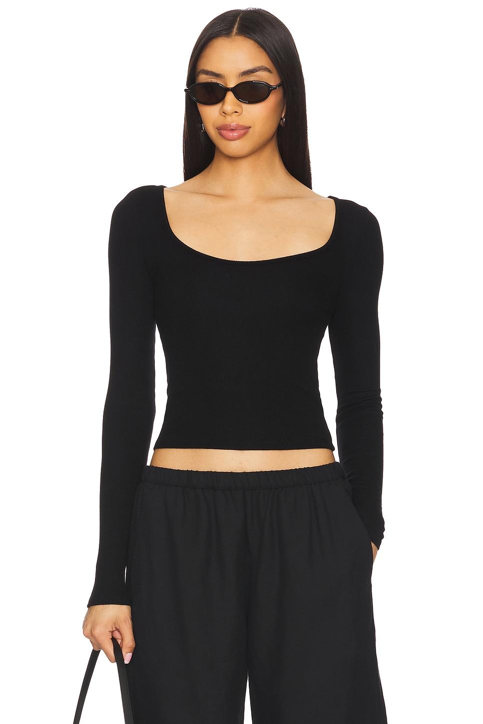 silk knit ballet top