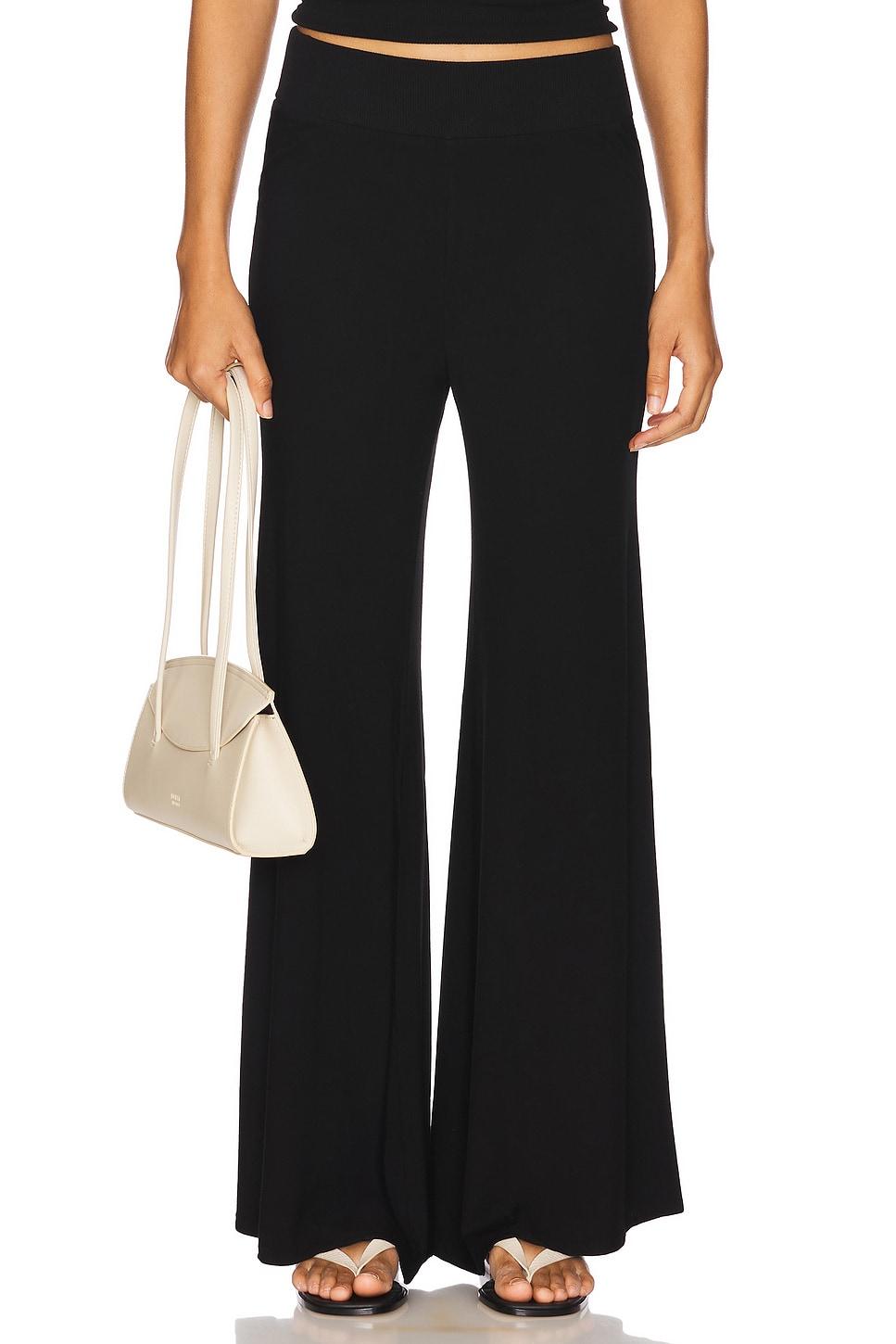 silk knit bias pant