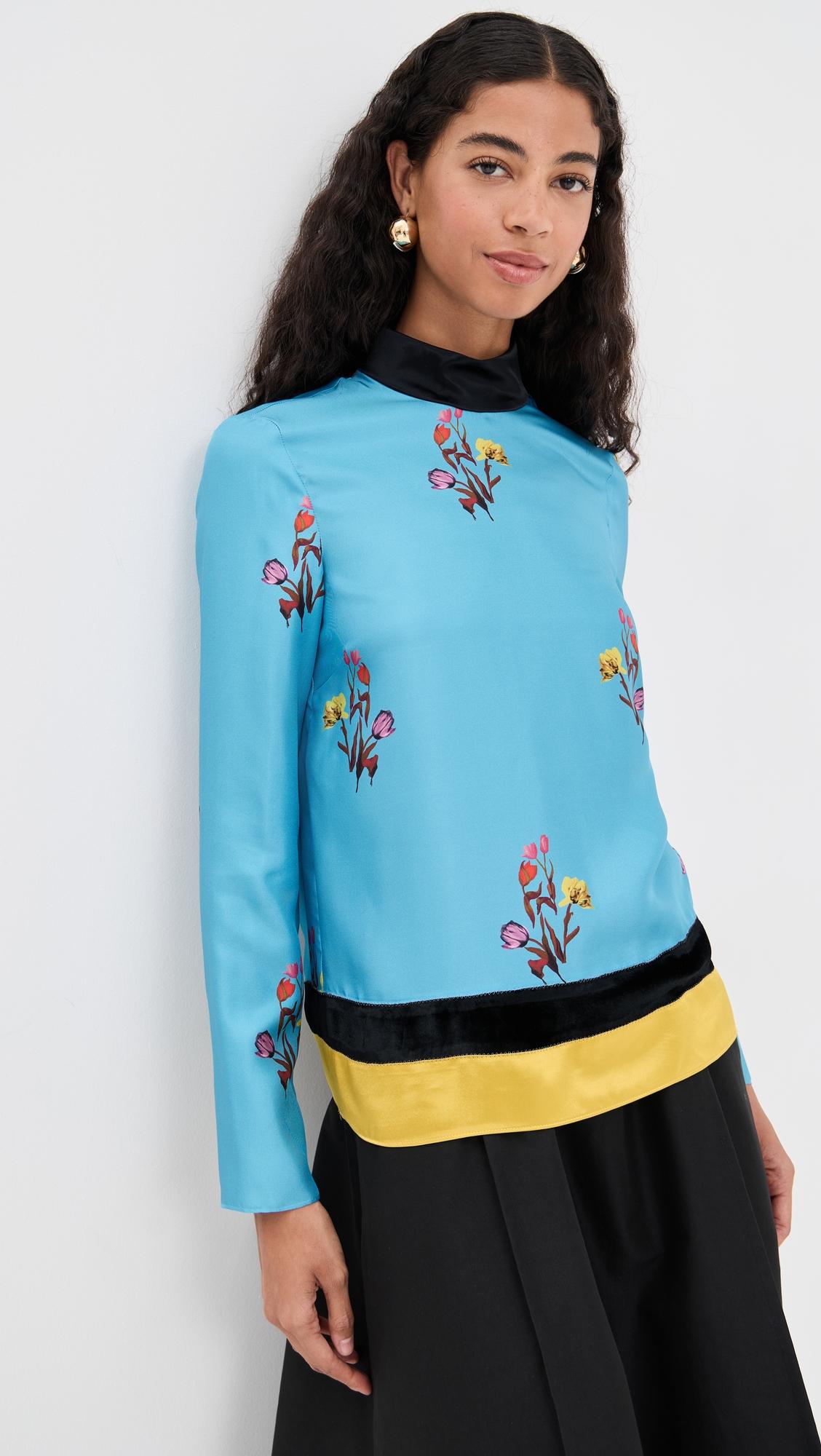 silk long sleeve top