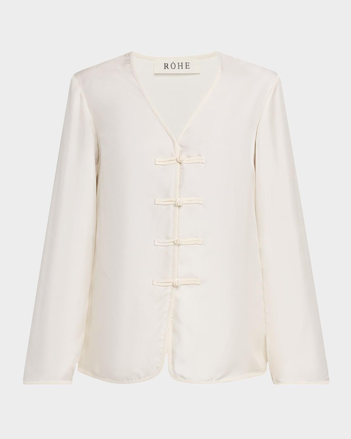 silk mandarin closure top