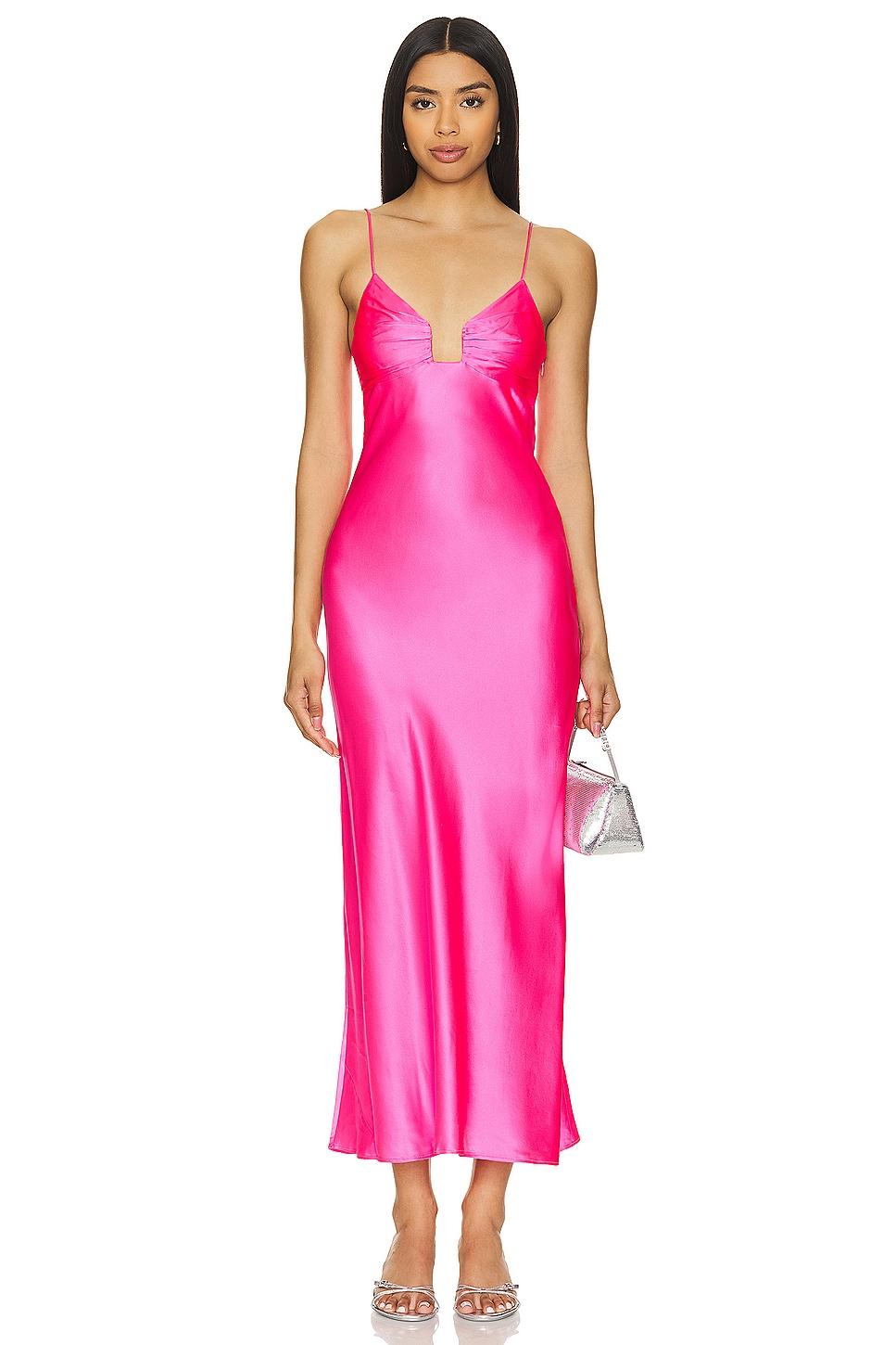 silk midi dress