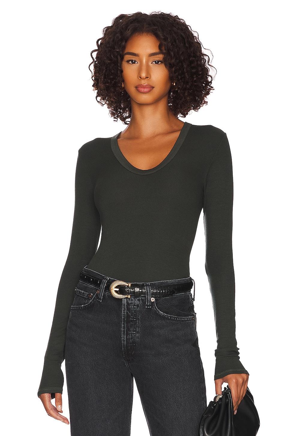 silk rib fitted top