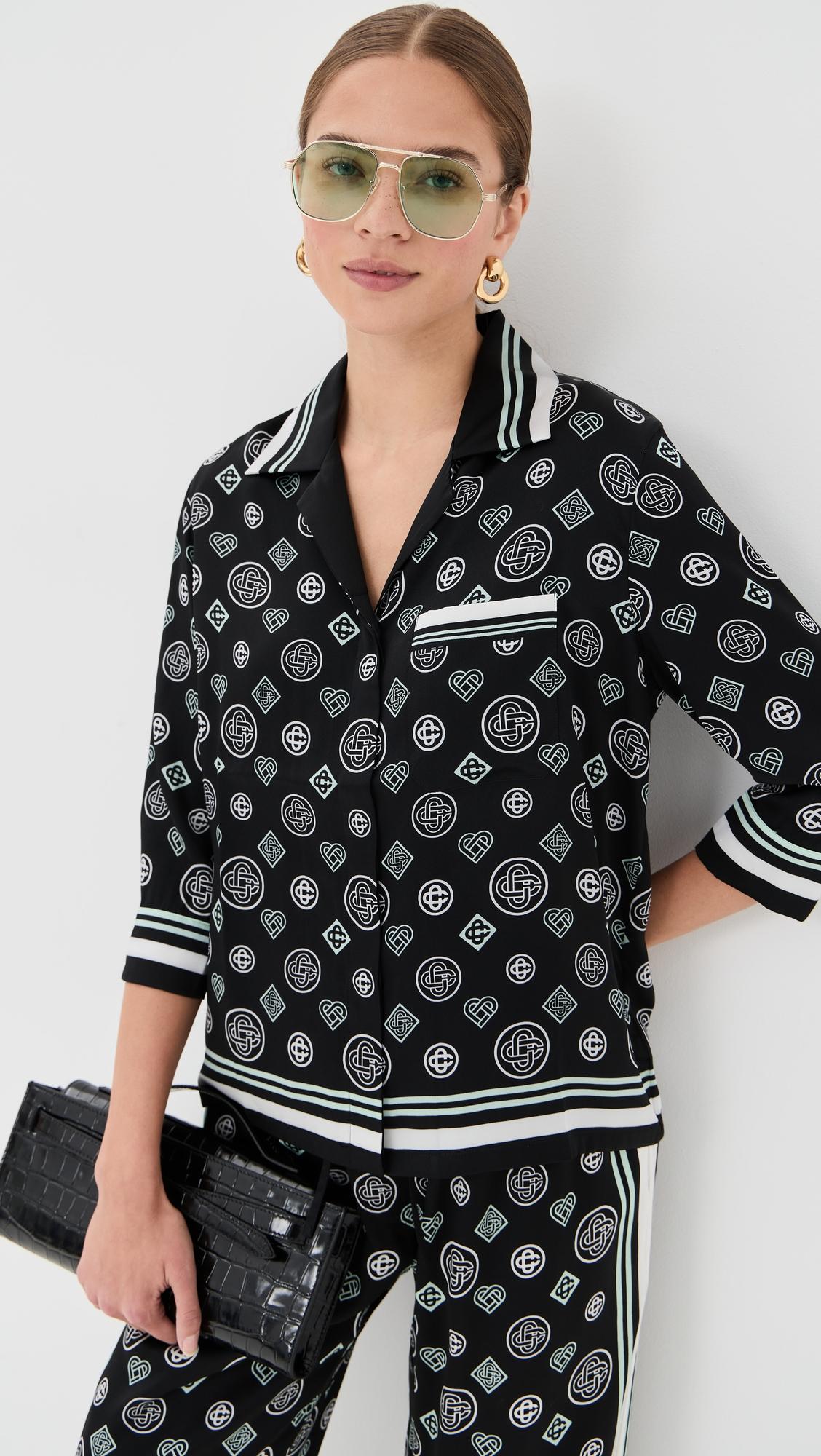 silk satin pajama shirt