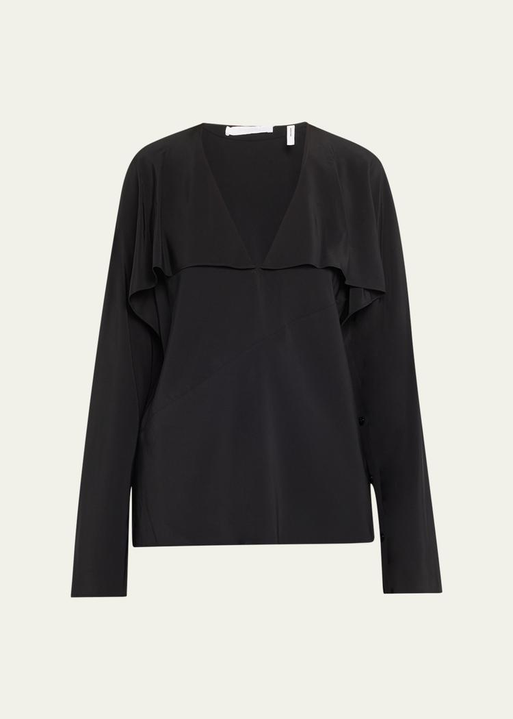 silk scarf blouse