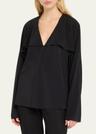 silk scarf blouse