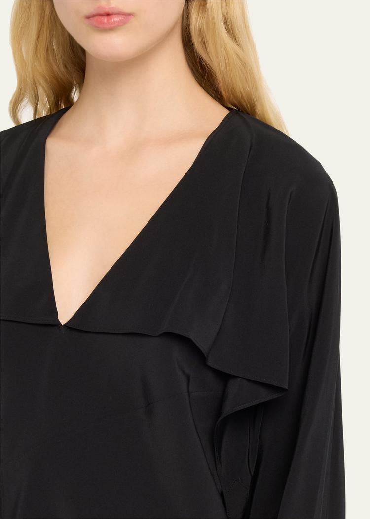 silk scarf blouse