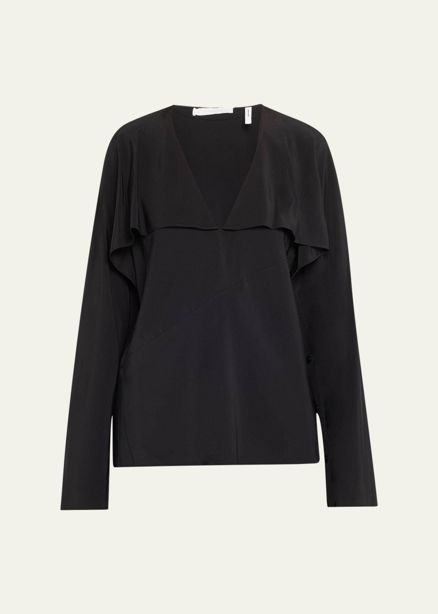 silk scarf blouse