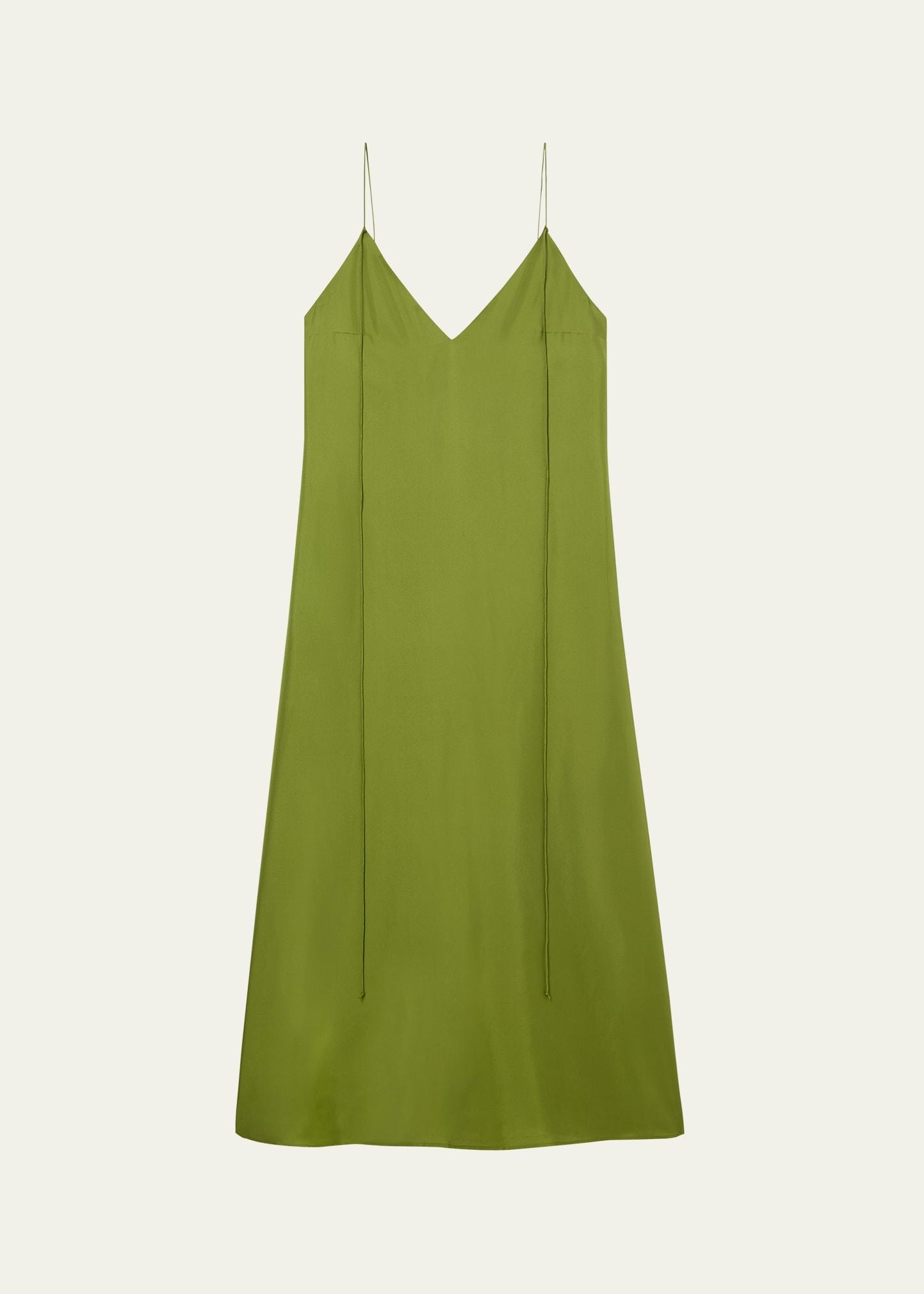 silk slip dress