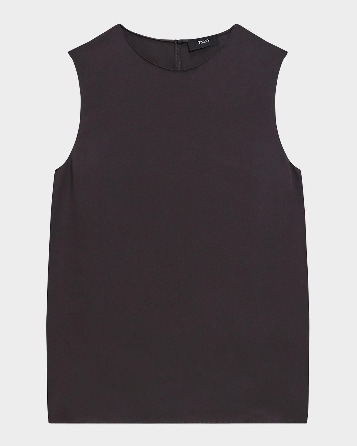 silk straight shell top