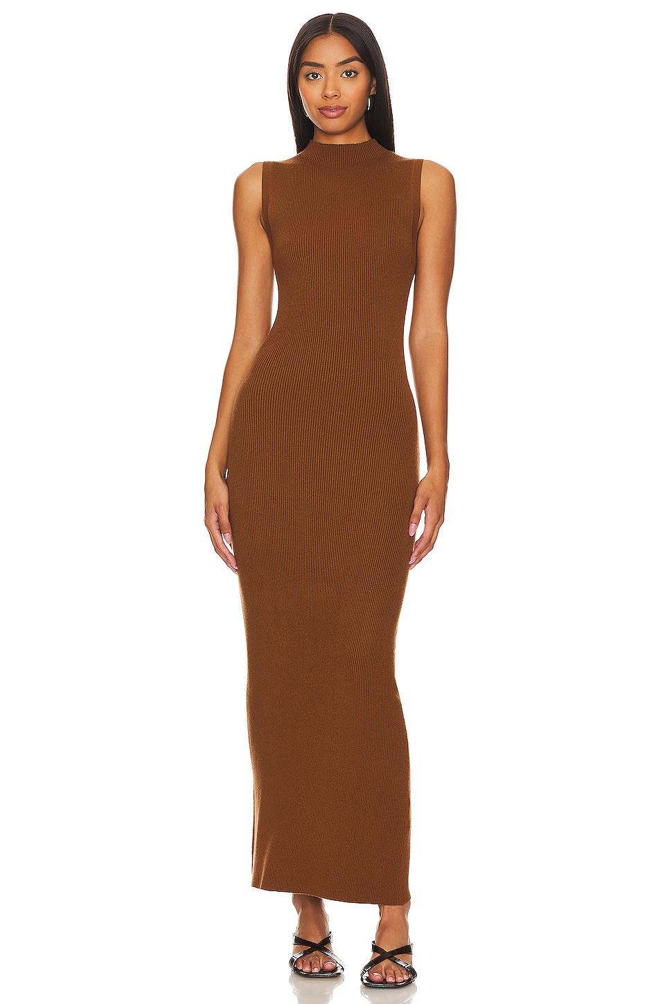 silk sweater knit mockneck dress