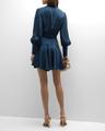 silk wrap mini dress