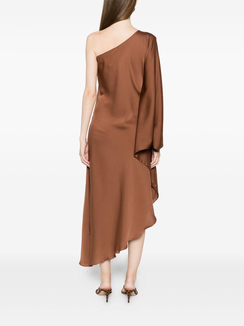 silk95five dresses marrone chiaro silk - women