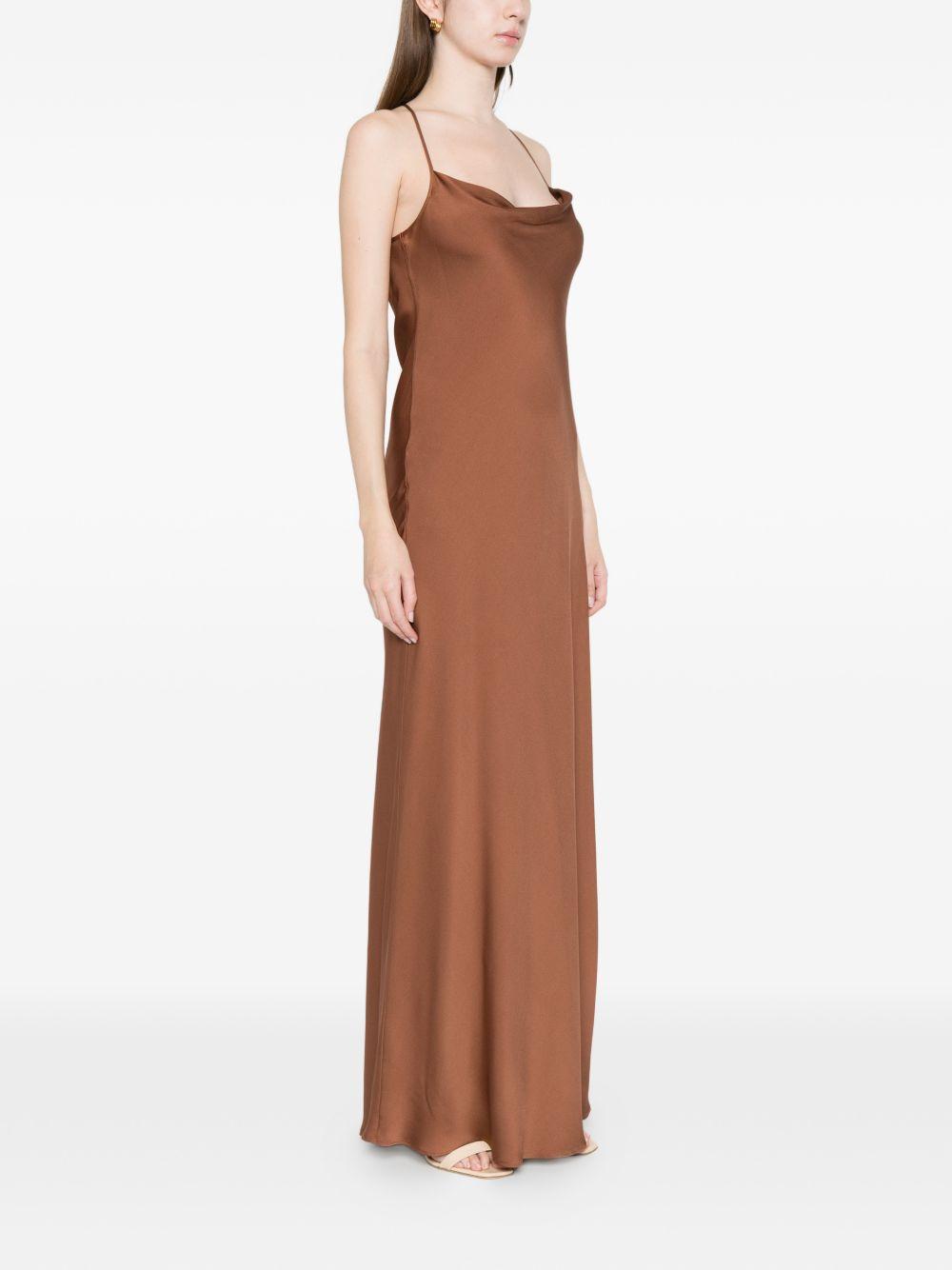 silk95five dresses marrone chiaro silk - women