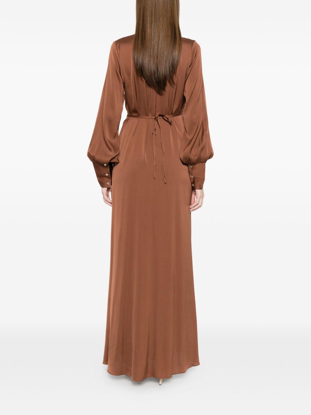 silk95five dresses marrone chiaro silk - women