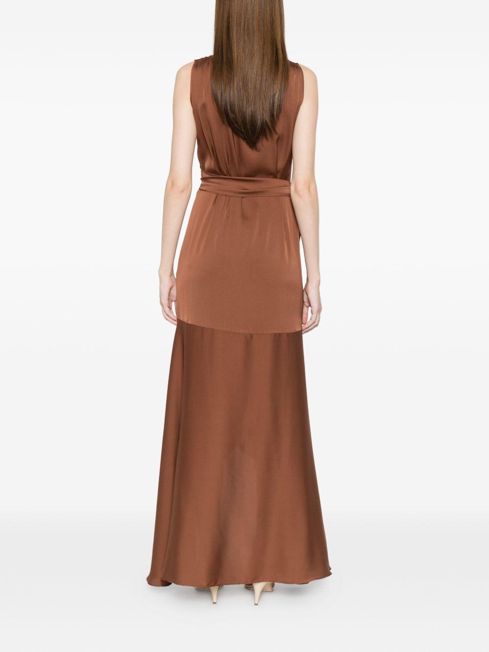 silk95five dresses marrone chiaro silk - women