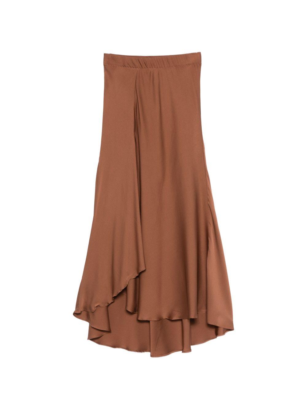 silk95five skirts marrone chiaro silk - women
