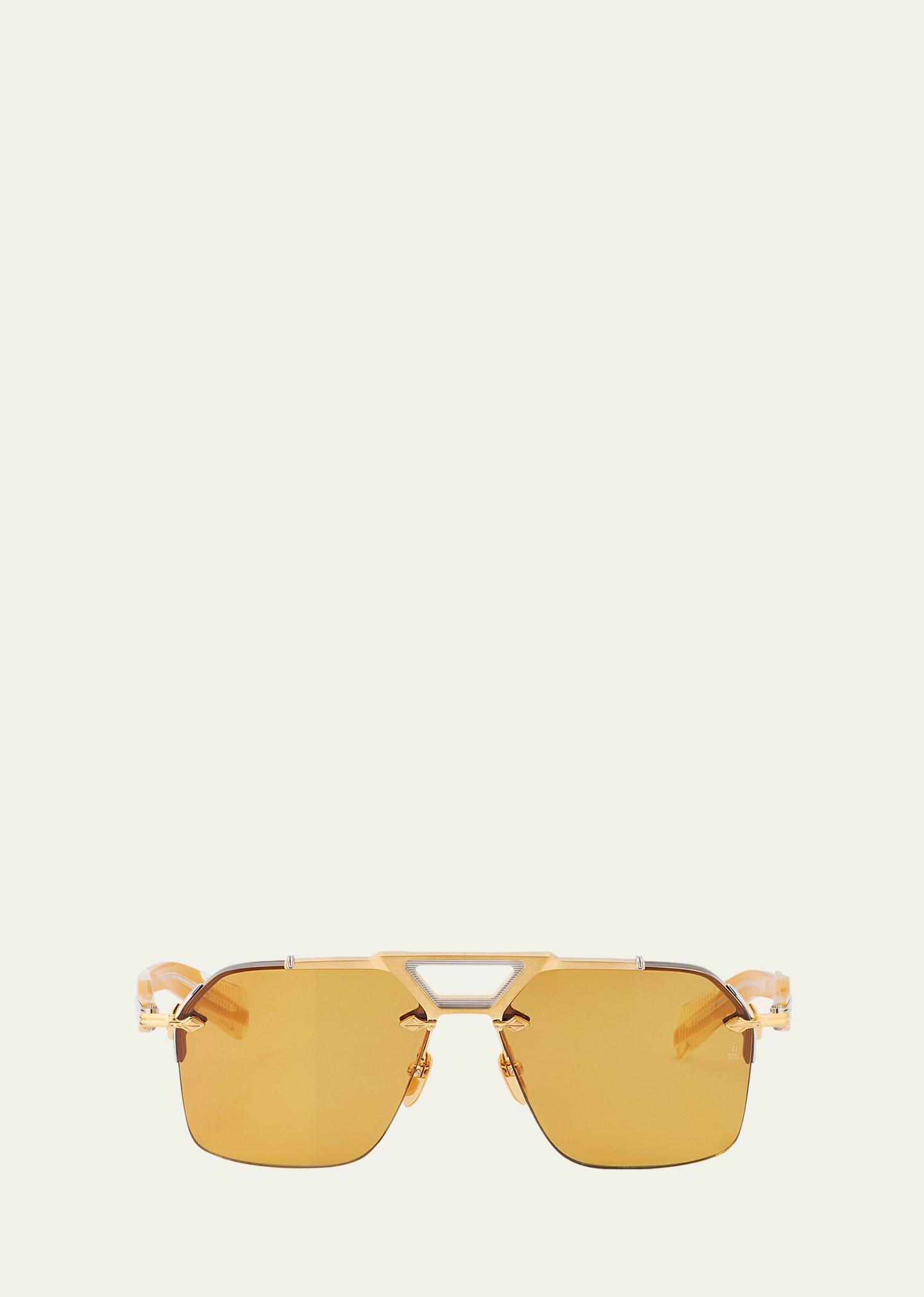 silverton acetate & titanium aviator sunglasses