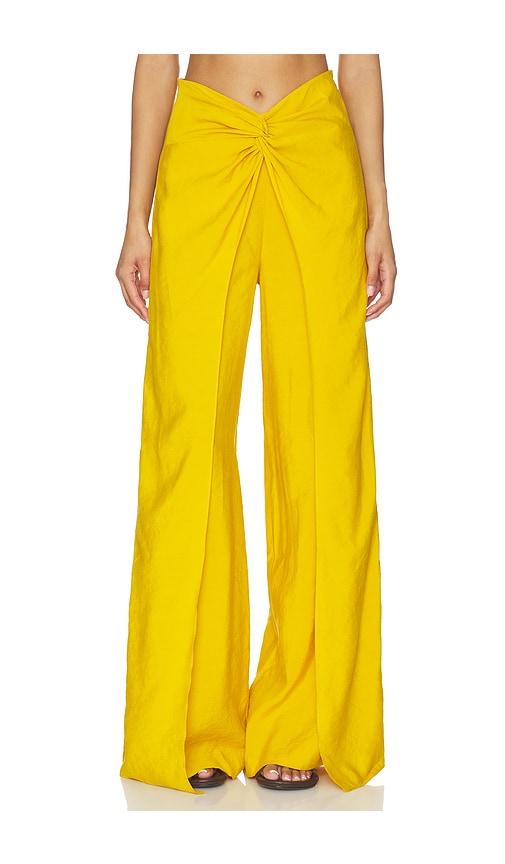 silvia tcherassi canturipe pant in yellow.