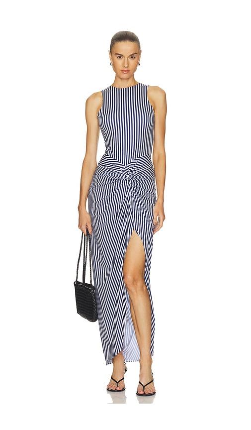 silvia tcherassi leni dress in blue.