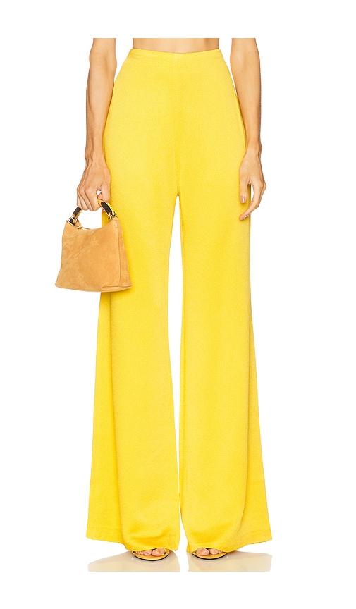 silvia tcherassi palermo pant in yellow.