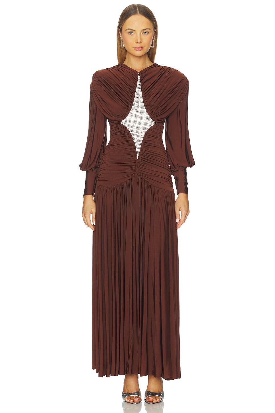 silvio ruched midi dress