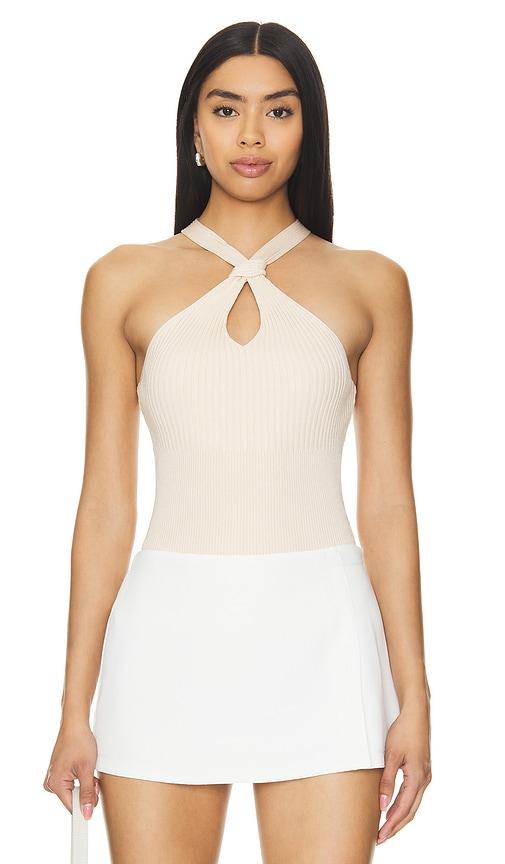 simkhai andrea tank top in tan.