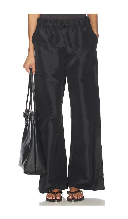 simkhai arden pull on pant in black.