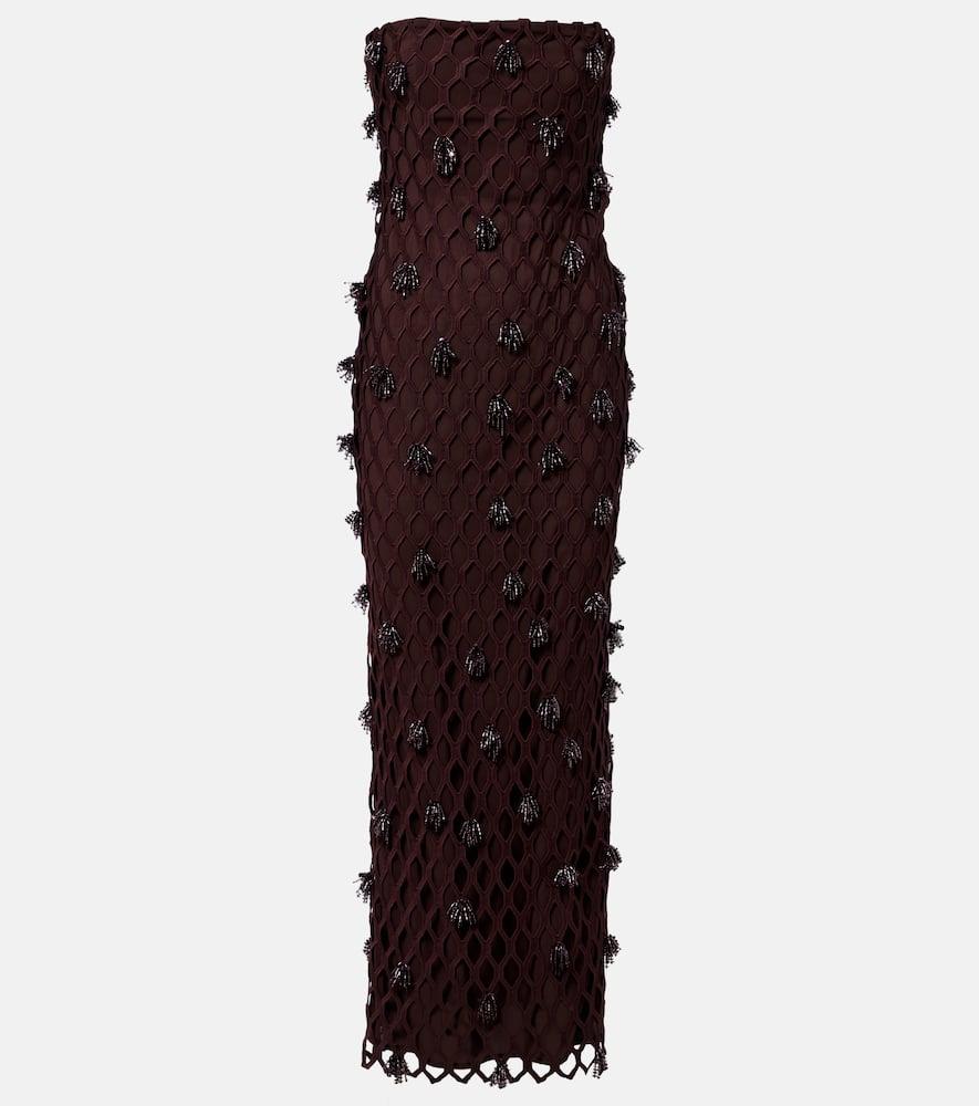 simkhai beaded maxi dress