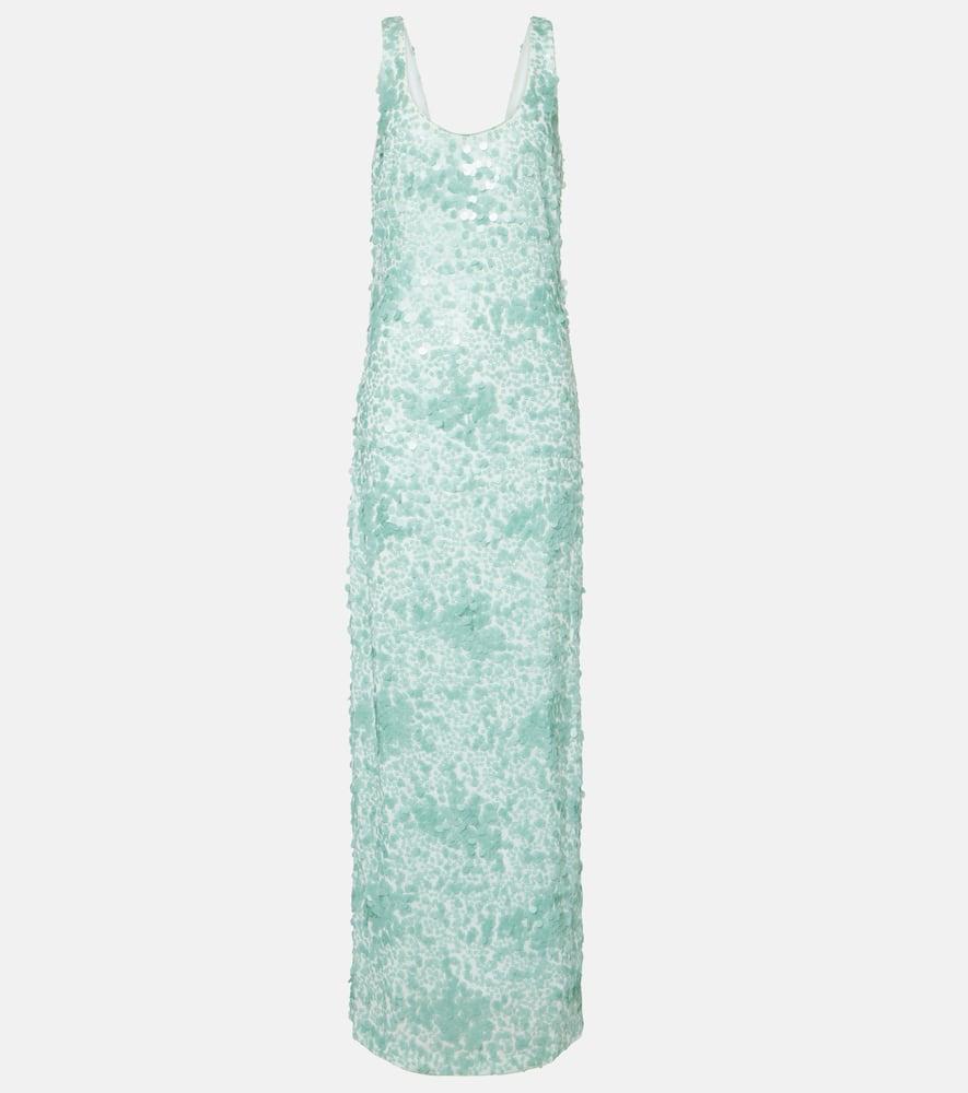 simkhai bex sequined maxi dress