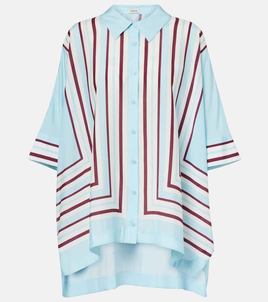 simkhai bowman printed oversized shirt