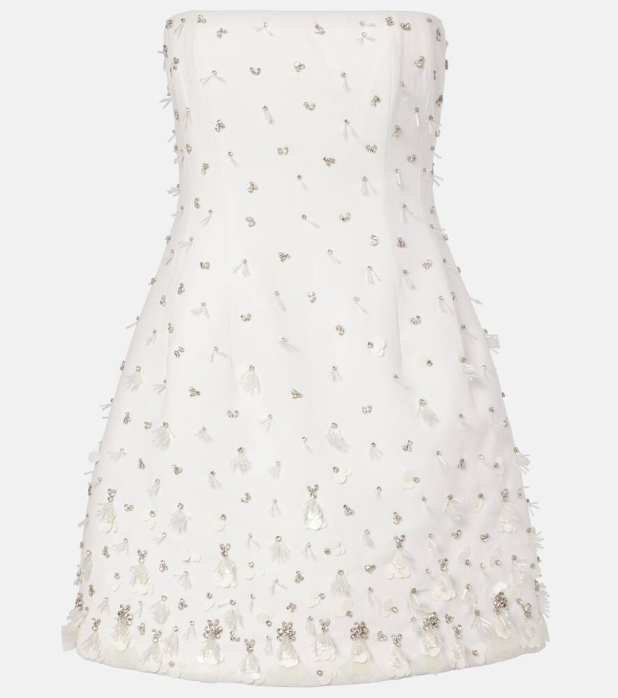 simkhai bridal yasmin embellished minidress
