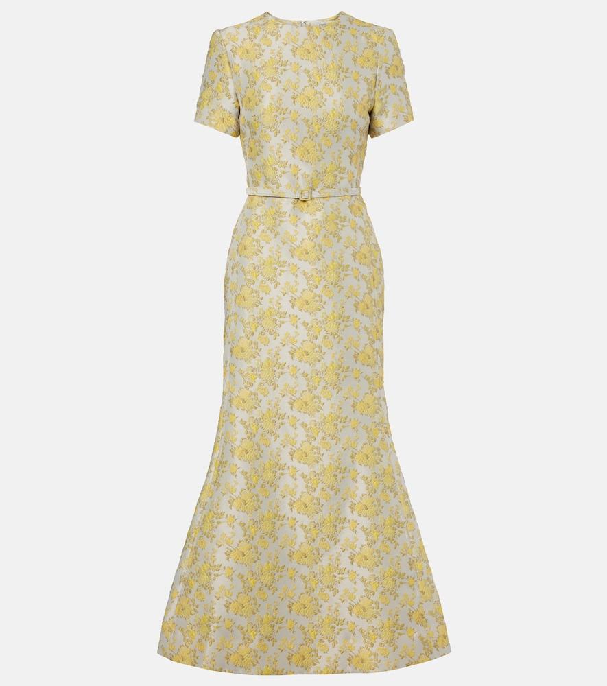 simkhai caraline floral jacquard cocktail dress