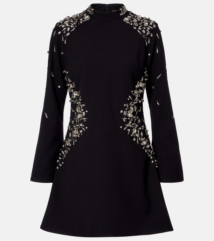 simkhai carla embellished crêpe minidress